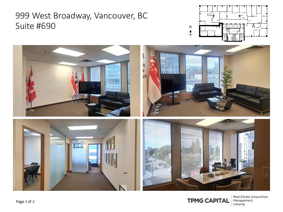 999 W Broadway, Vancouver, BC à louer Photo intérieure– Image 1 sur 2