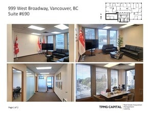 999 W Broadway, Vancouver, BC à louer Photo intérieure– Image 1 sur 2