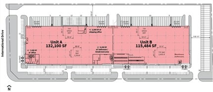 1445 International Dr, Mount Pleasant, WI à louer Plan d’étage– Image 1 sur 1