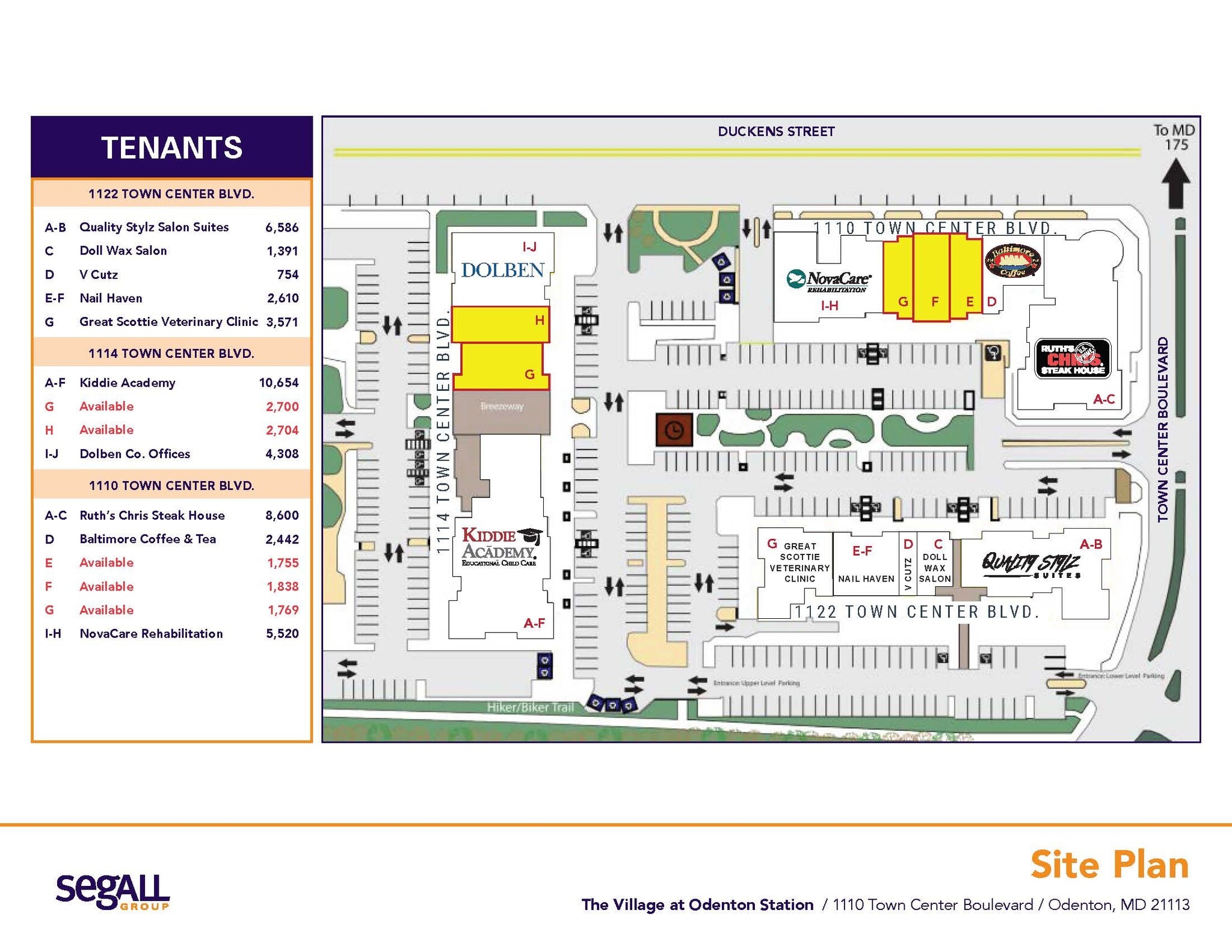 1415 Duckens St, Odenton, MD à louer Plan de site– Image 1 sur 1