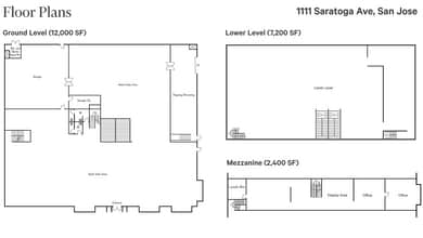1111 Saratoga Ave, San Jose, CA à vendre Plan d’étage– Image 2 sur 3