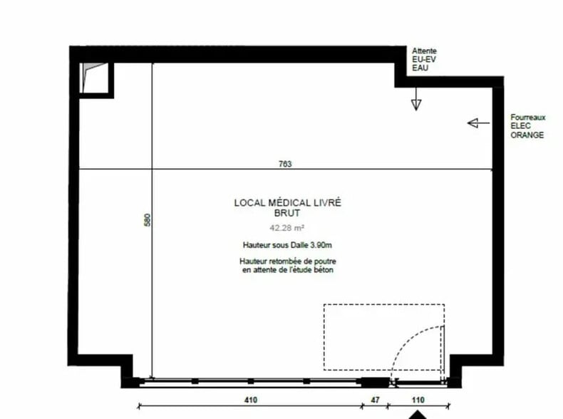 Bureau dans Alfortville à vendre - Plan d’étage – Image 2 sur 2