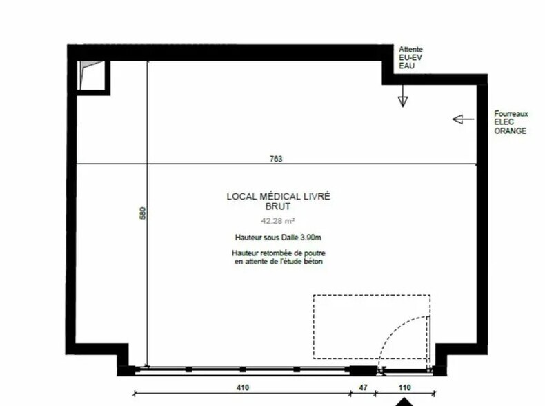 Bureau dans Alfortville à vendre - Plan d’étage – Image 2 sur 2