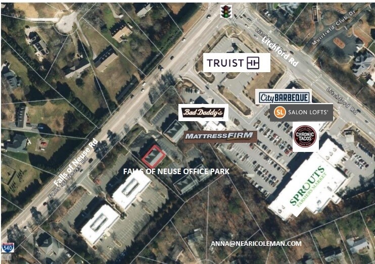 9350 Falls Of Neuse Rd, Raleigh, NC à louer - Aérien – Image 3 sur 3