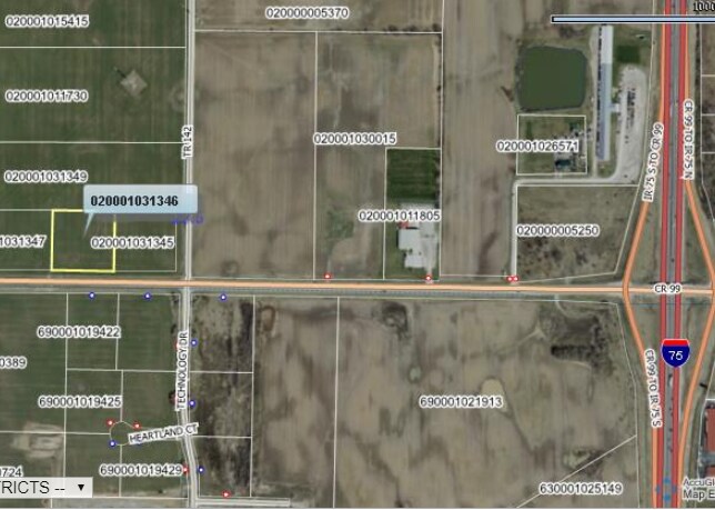 0 County Road 99 Lot 2, Findlay, OH à vendre Aérien– Image 1 sur 2