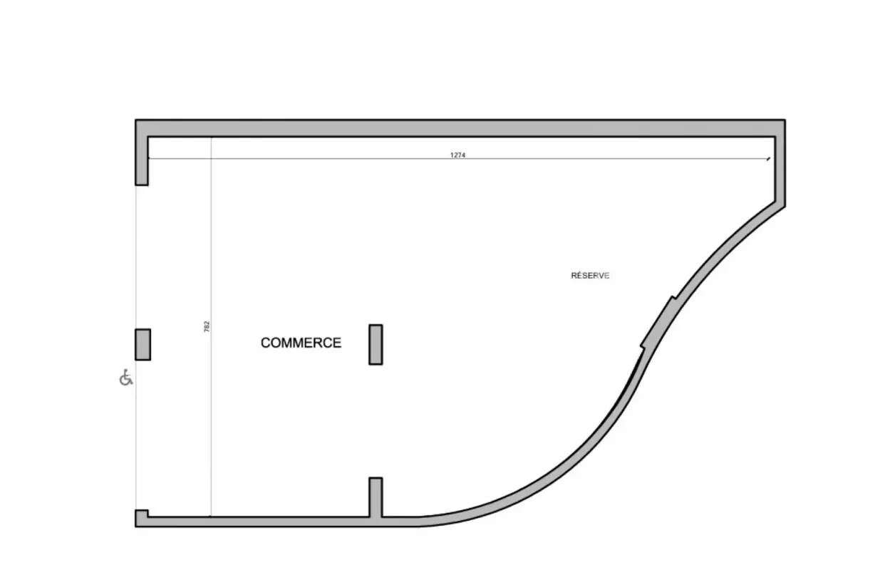 Local commercial dans Juvisy-sur-Orge à vendre Plan d’étage– Image 1 sur 2