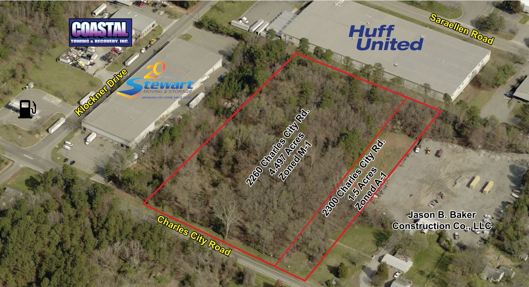 2300 Charles City Rd, Richmond, VA à vendre Aérien– Image 1 sur 2