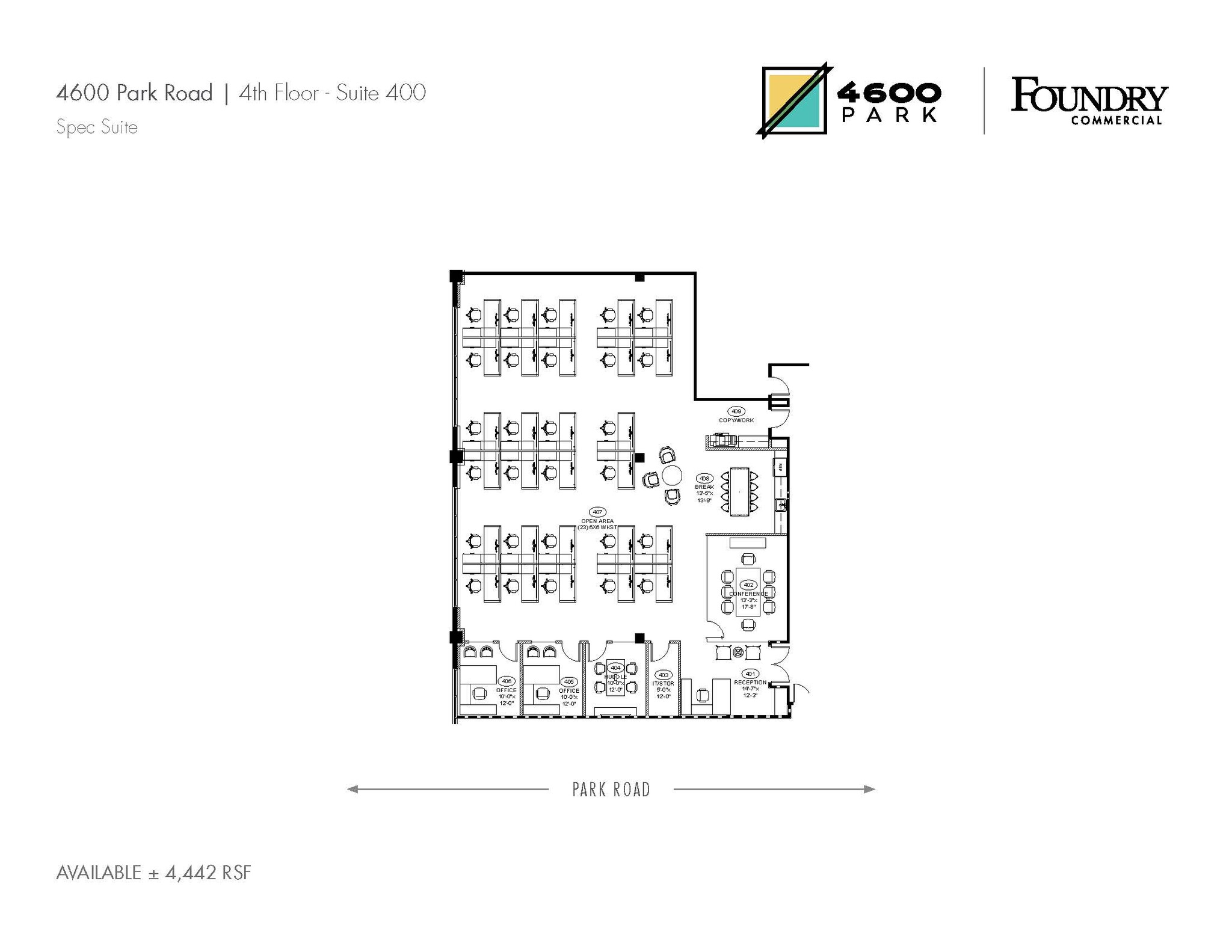 4600 Park Rd, Charlotte, NC à louer Plan d’étage– Image 1 sur 1