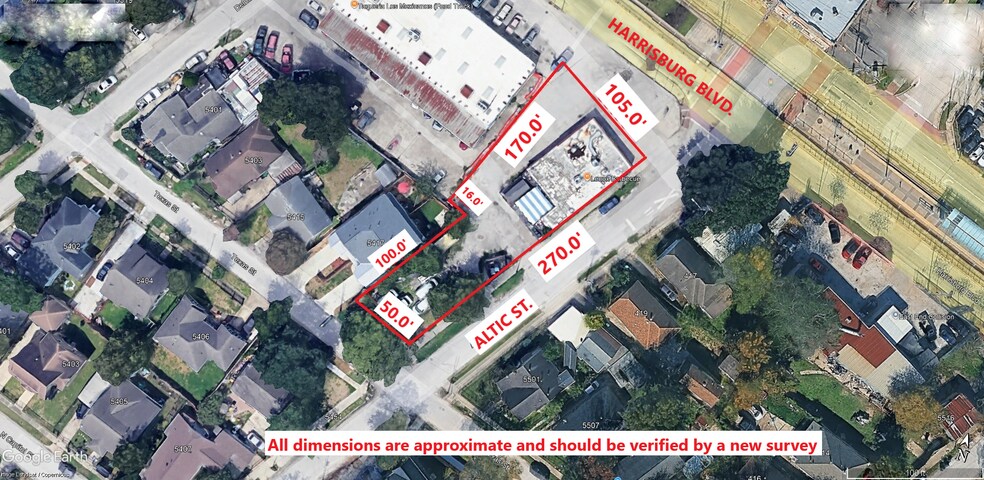 5420 Harrisburg Blvd, Houston, TX à vendre - Aérien – Image 1 sur 15