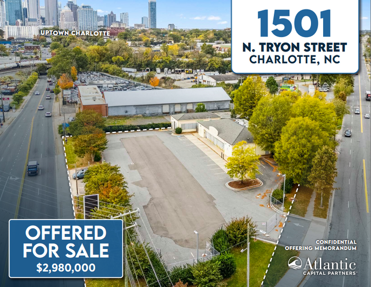 1501 Tryon St, Charlotte, NC à vendre - Photo de l’immeuble – Image 1 sur 9