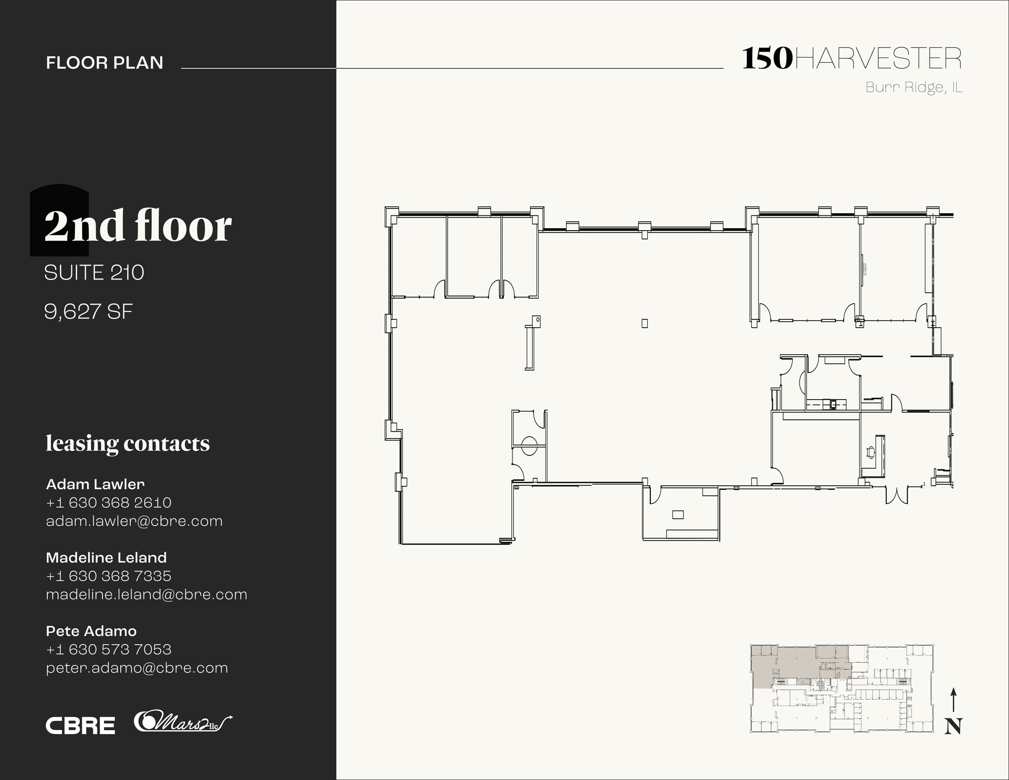 150 Harvester Dr, Burr Ridge, IL à louer Plan d’étage– Image 1 sur 7