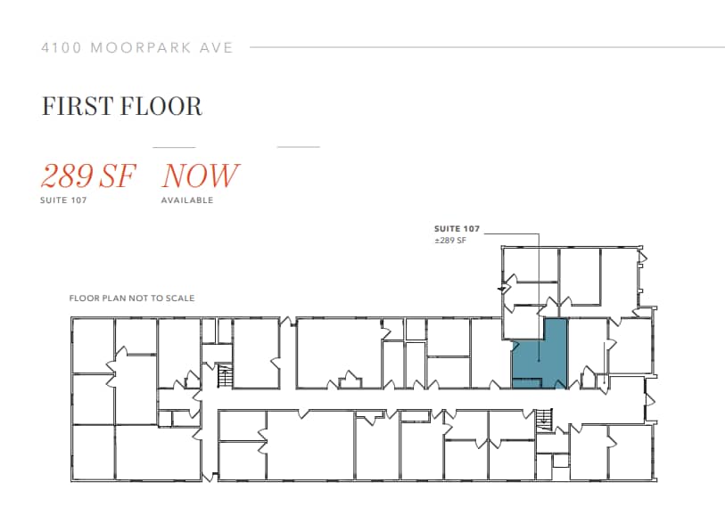 4100 Moorpark Ave, San Jose, CA à louer Plan d’étage– Image 1 sur 1