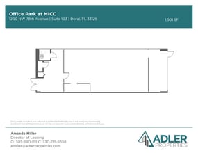 7925 NW 12th St, Doral, FL à louer Plan d’étage– Image 1 sur 1
