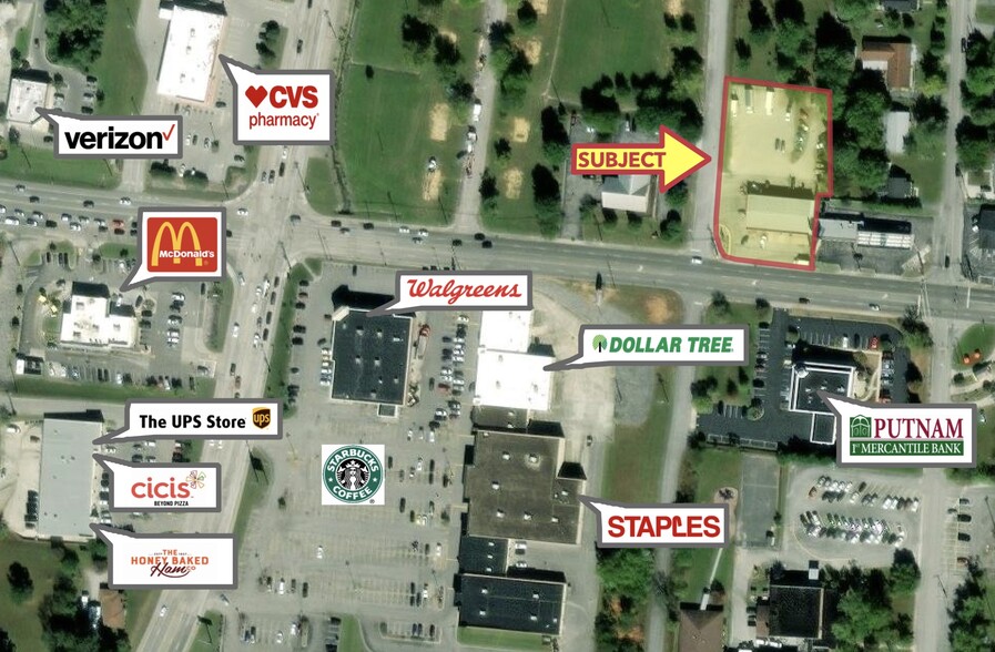 225 W Jackson St, Cookeville, TN à vendre - Aérien – Image 2 sur 2