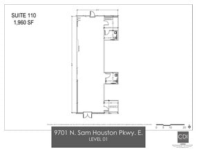 9701 N Sam Houston Pky, Humble, TX à louer Plan d’étage– Image 1 sur 1