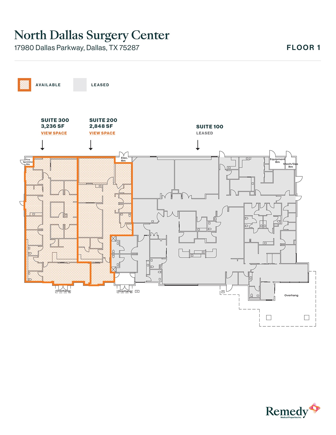17980 Dallas Pky, Dallas, TX à louer Plan d’étage– Image 1 sur 1