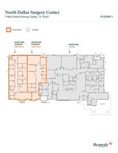 17980 Dallas Pky, Dallas, TX à louer Plan d’étage– Image 1 sur 1