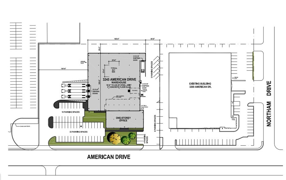 3245 American Dr, Mississauga, ON à louer - Plan de site – Image 3 sur 4