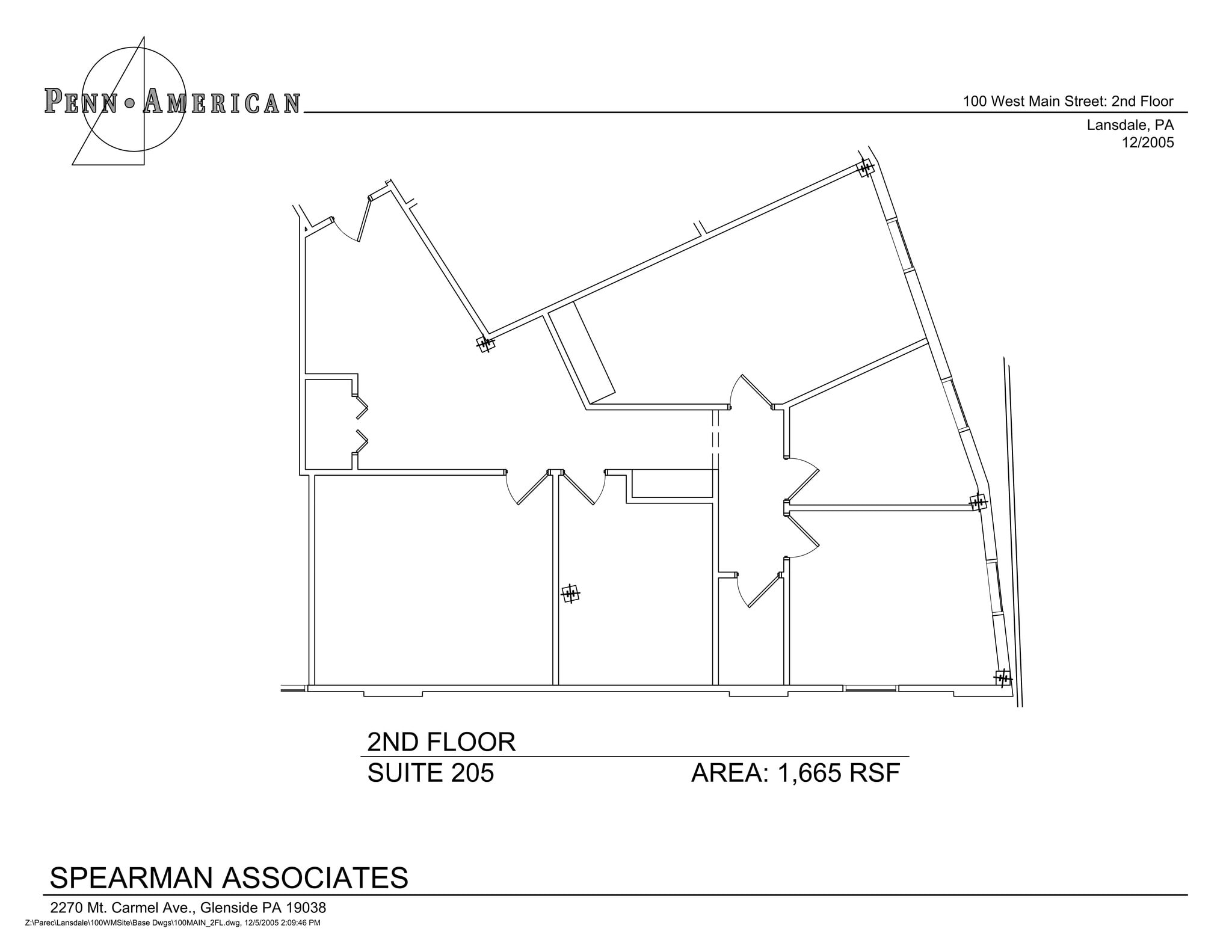 100 W Main St, Lansdale, PA à louer Plan de site– Image 1 sur 2