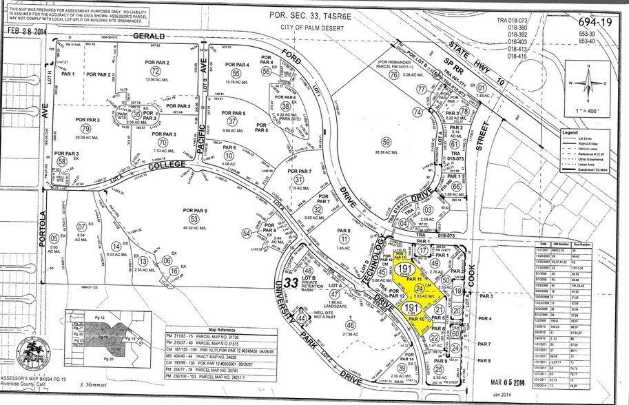 36917 Cook St, Palm Desert, CA à louer - Plan cadastral – Image 2 sur 10