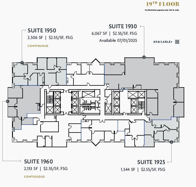 750 B St, San Diego, CA à louer Plan d’étage– Image 1 sur 1