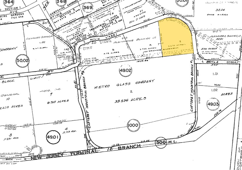 1200 Milik St, Carteret, NJ à louer - Plan cadastral – Image 3 sur 7