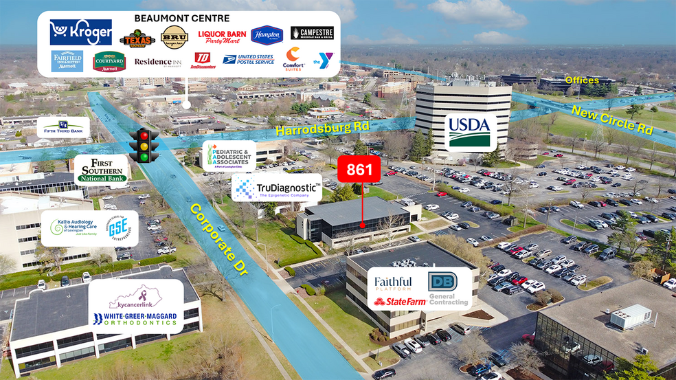 861 Corporate Dr, Lexington, KY à louer - Aérien – Image 3 sur 7