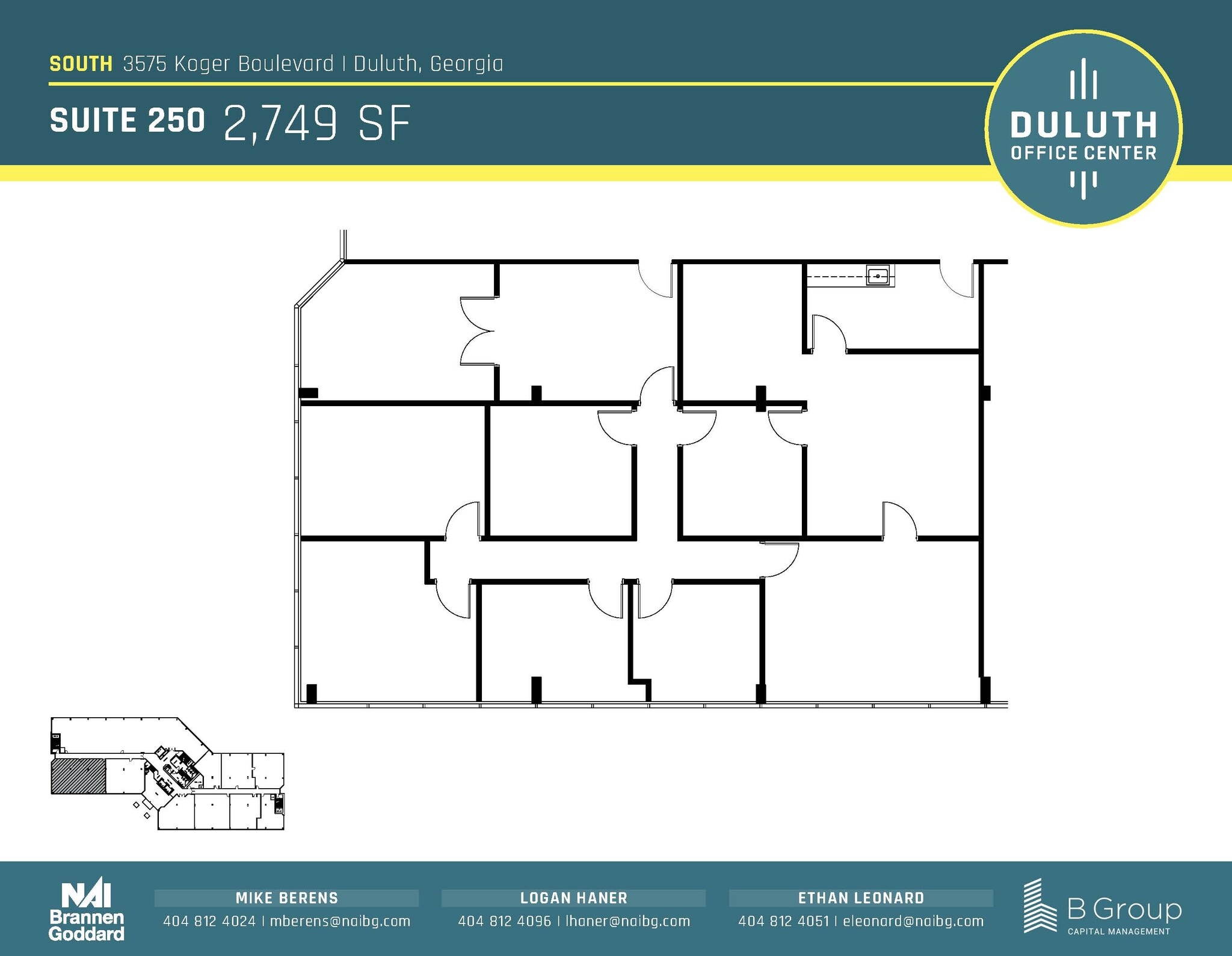 3505 Koger Blvd, Duluth, GA à louer Plan d’étage– Image 1 sur 1
