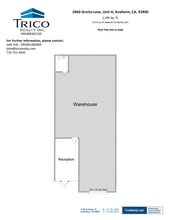 2860 E Gretta Ln, Anaheim, CA à louer Plan d’étage– Image 1 sur 1