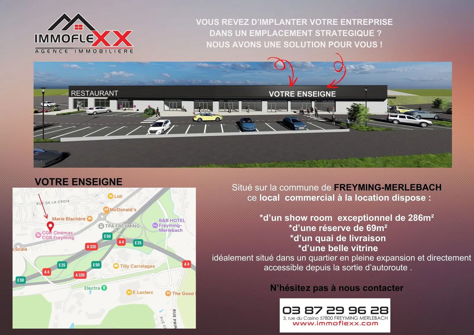 Local commercial dans Freyming-Merlebach à louer Photo de l’immeuble– Image 1 sur 2