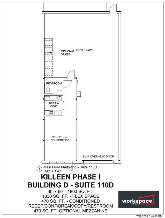 704 Progress Dr, Killeen, TX 76543 - Lot 110D -  - Plan d’étage - Image 1 of 2