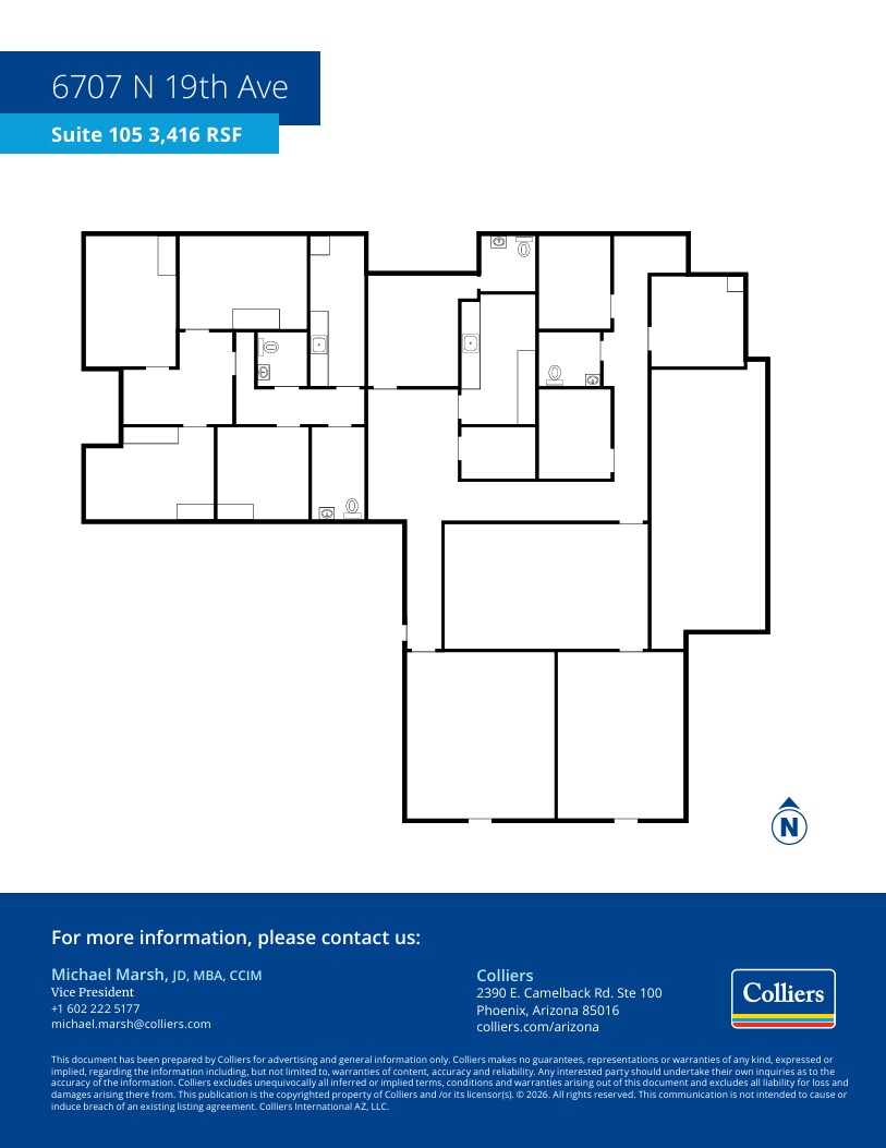 6707 N 19th Ave, Phoenix, AZ à louer Plan d’étage– Image 1 sur 1