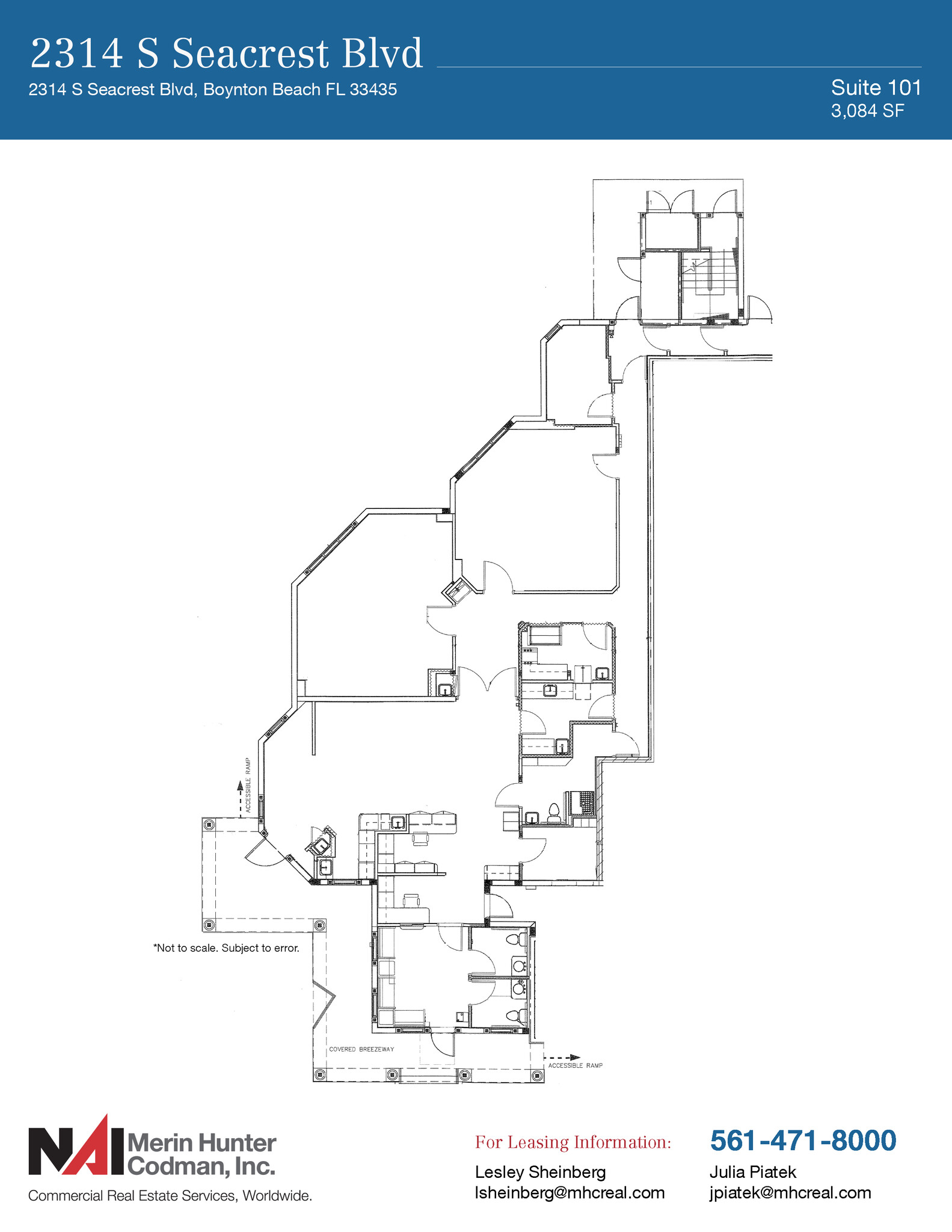 2314 Seacrest Blvd, Boynton Beach, FL à louer Plan d’étage– Image 1 sur 12