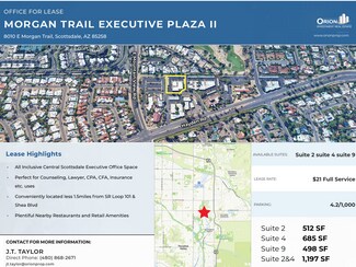 Plus de détails pour 8010 E Morgan Trl, Scottsdale, AZ - Bureau à louer