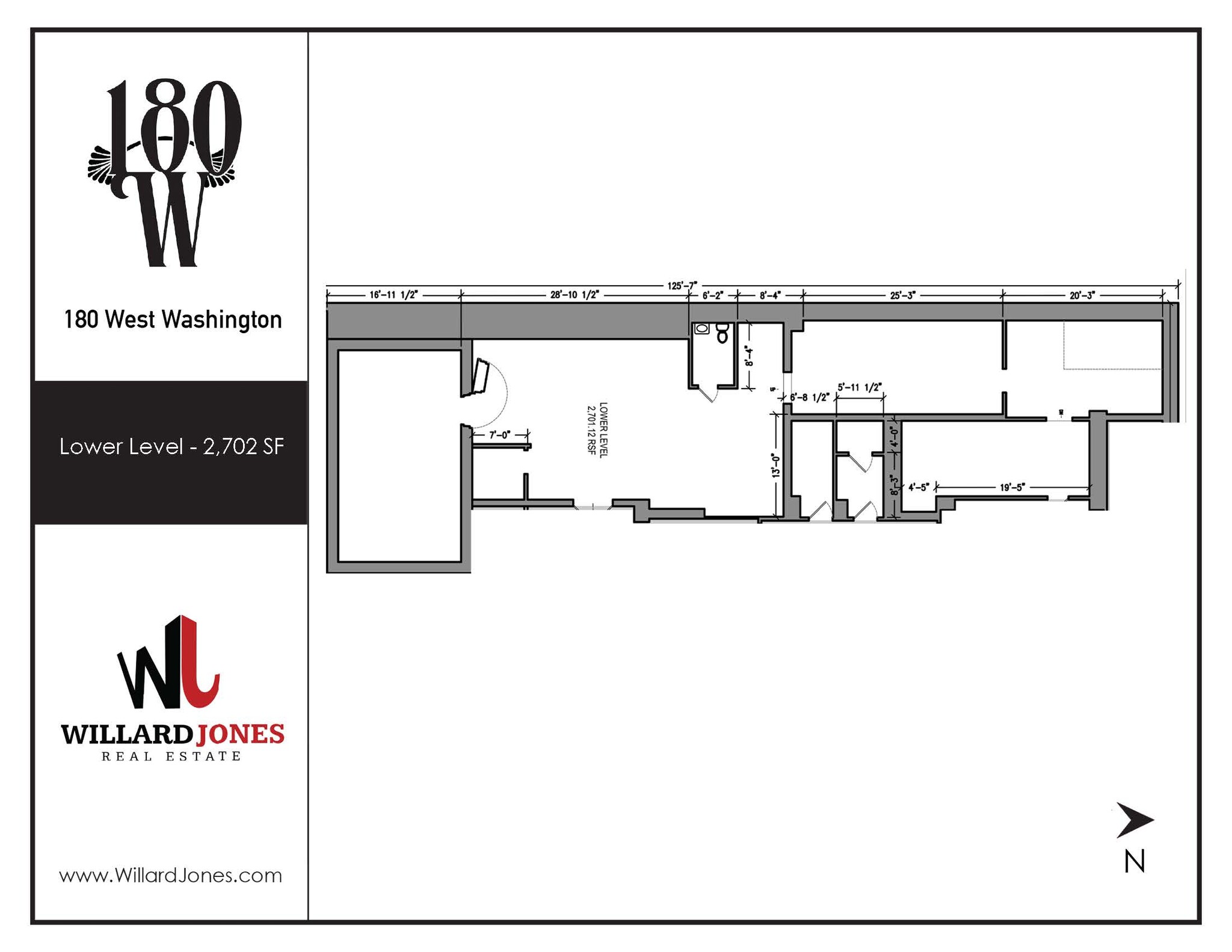 180 W Washington St, Chicago, IL à louer Plan d’étage– Image 1 sur 1