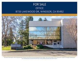 Plus de détails pour 8733 Lakewood Dr, Windsor, CA - Bureau à vendre