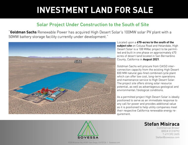 Colusa Rd, Adelanto, CA à vendre - Photo de l’immeuble – Image 2 sur 6
