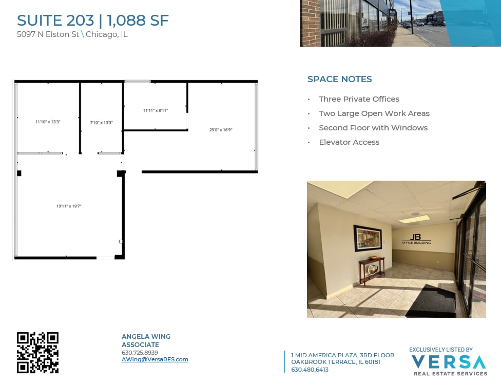 5097 N Elston Ave, Chicago, IL à louer Plan d’étage– Image 1 sur 1