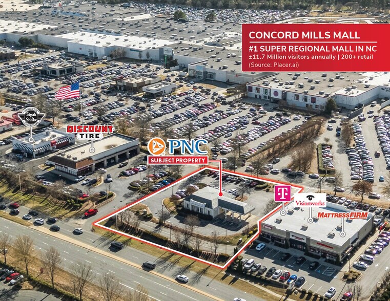8541 Concord Mills Blvd, Concord, NC à vendre - Aérien – Image 1 sur 9