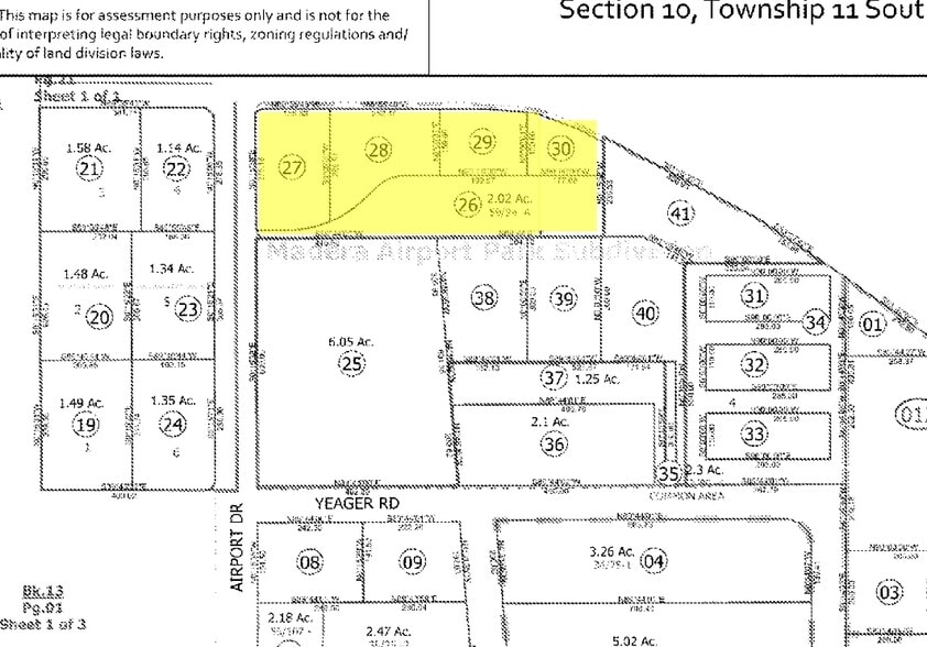 3200 Avenue 17, Madera, CA à vendre - Plan cadastral – Image 3 sur 3