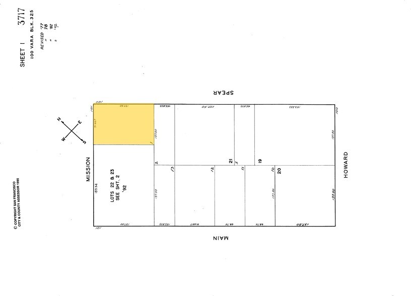 101 Mission St, San Francisco, CA à louer - Plan cadastral – Image 2 sur 14