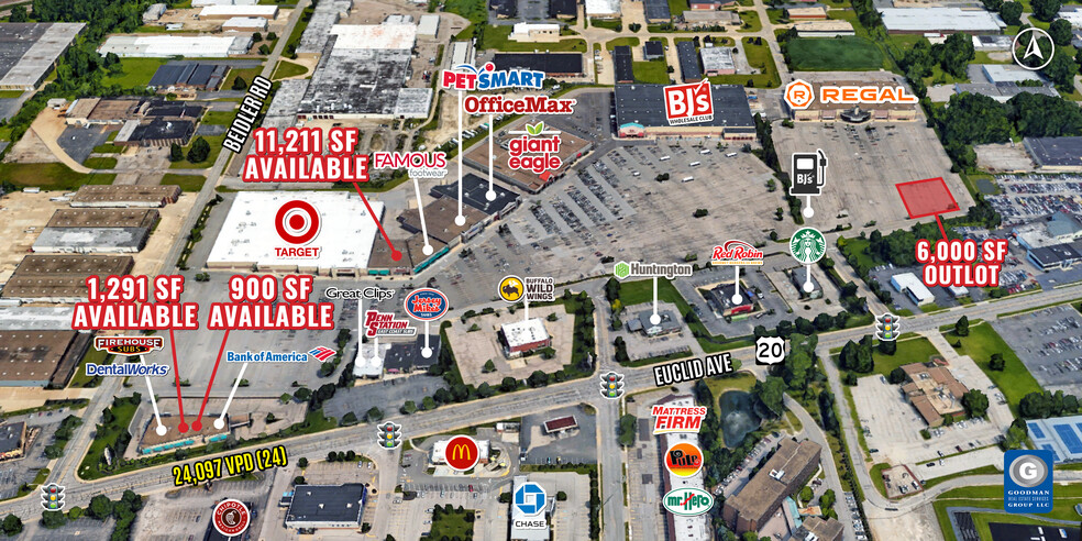 36161-36575 Euclid Ave, Willoughby, OH à louer - Aérien – Image 1 sur 4