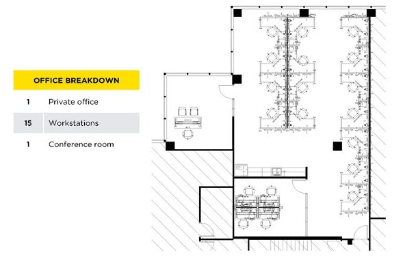 611 Anton Blvd, Costa Mesa, CA à louer Plan d’étage– Image 1 sur 1