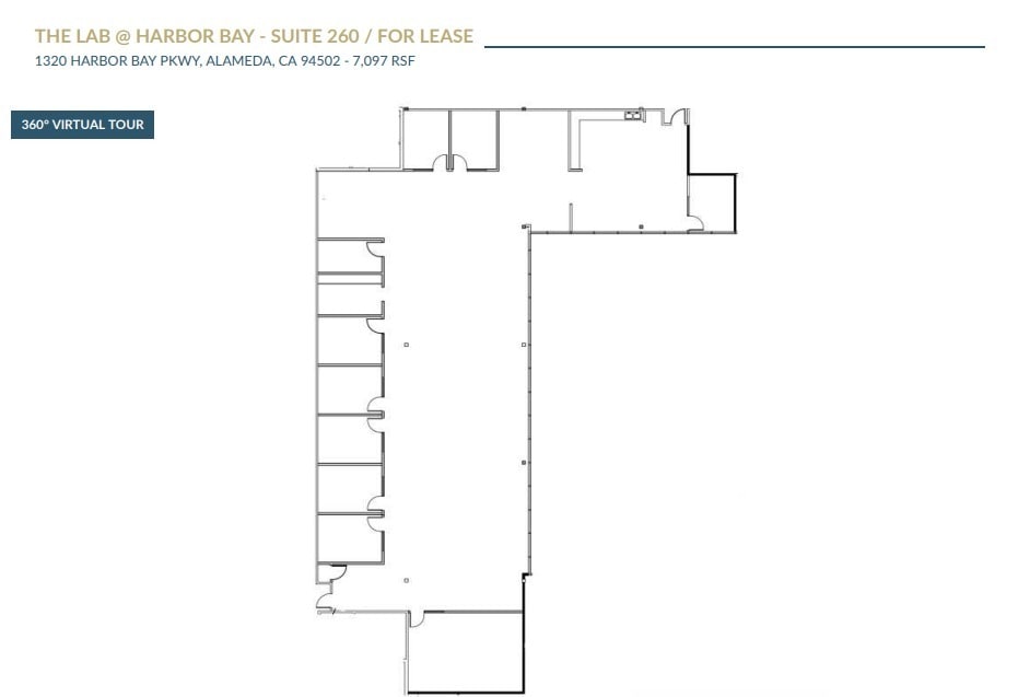 1310-1430 Harbor Bay Pky, Alameda, CA à louer Plan d’étage– Image 1 sur 1