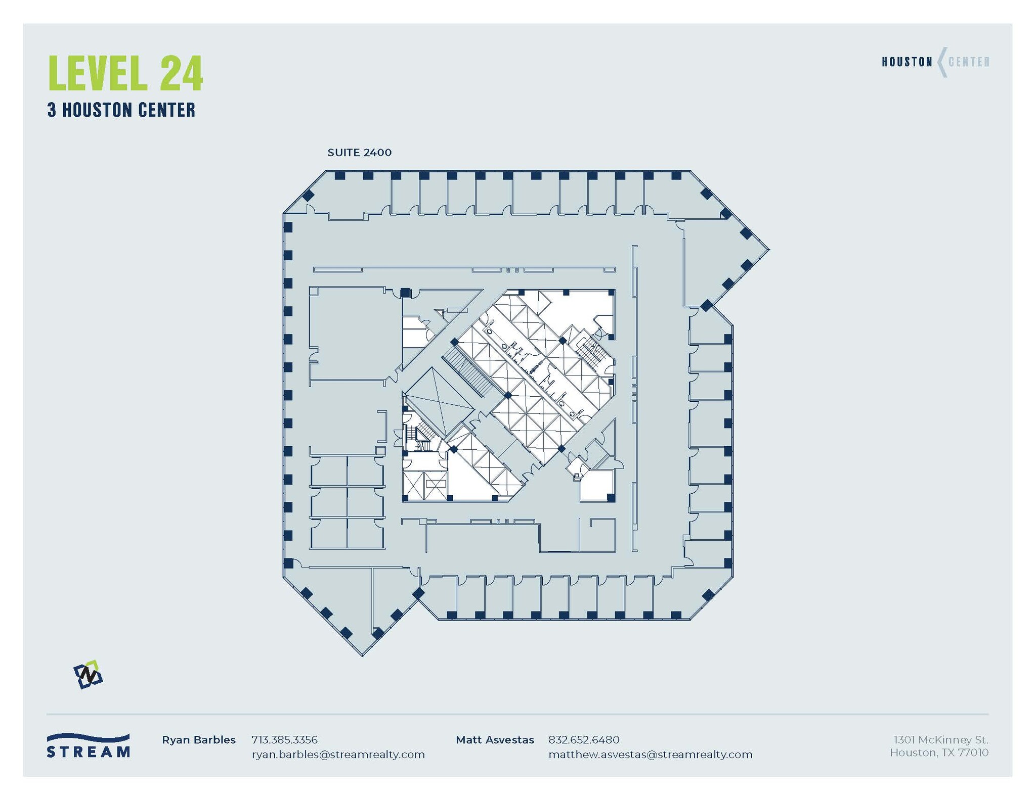 1301 McKinney St, Houston, TX à louer Plan d’étage– Image 1 sur 1