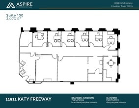 11511 Katy Fwy, Houston, TX à louer Plan d’étage– Image 1 sur 1
