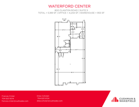 800 Clanton Rd, Charlotte, NC à louer Plan d’étage– Image 1 sur 1