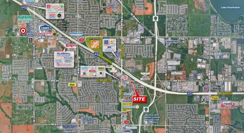11212 W. Reno Avenue, Yukon, OK à vendre - Aérien – Image 2 sur 2