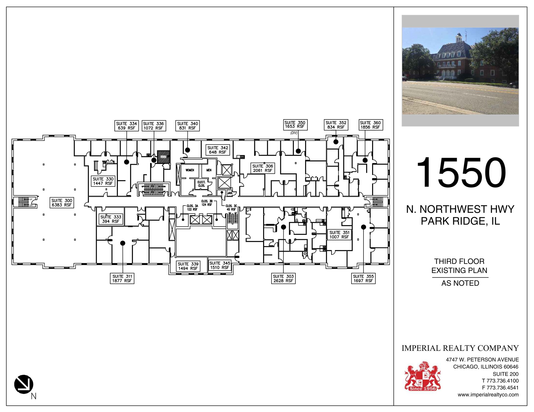1550 N Northwest Hwy, Park Ridge, IL à louer Plan de site– Image 1 sur 1