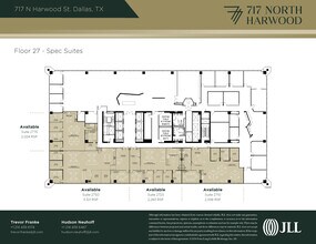 717 N Harwood St, Dallas, TX à louer Plan d’étage– Image 2 sur 2